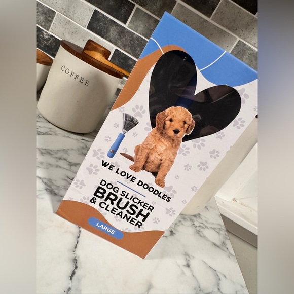 NWT NEW We Love Doodles Dog Slicker Brush Grooming Pet Hair Goldendoodle Poodle - Picture 11 of 17